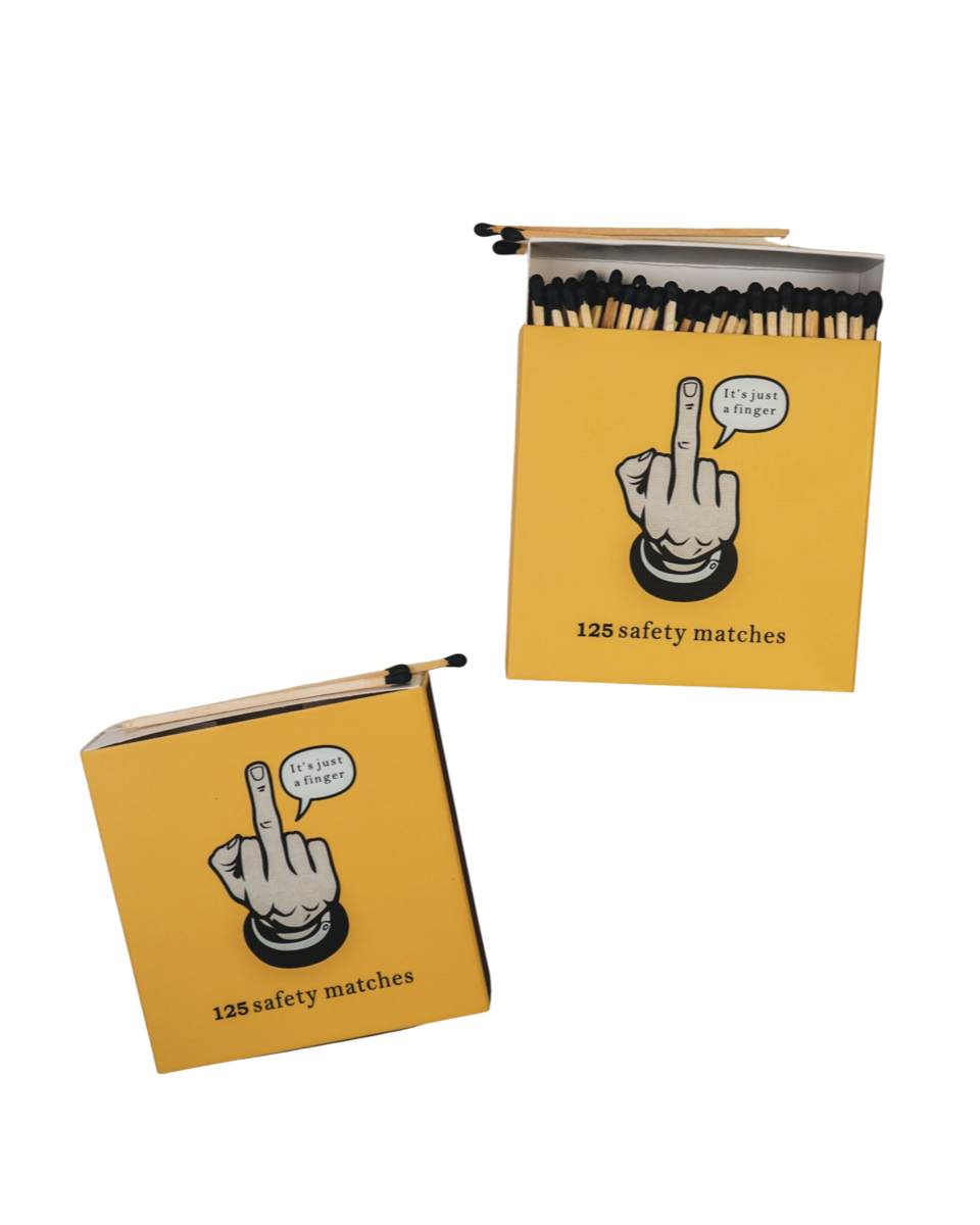 Tändsticksask - Lucifer Ask Långfinger - Gul