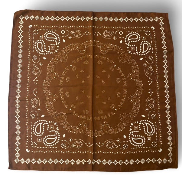 Western bandana/scarf - Brown Rust