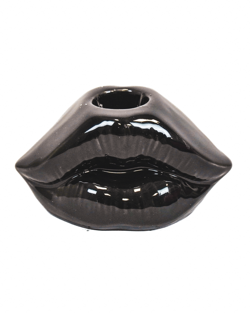 Ljusstake - Lip - Keramik - Svart