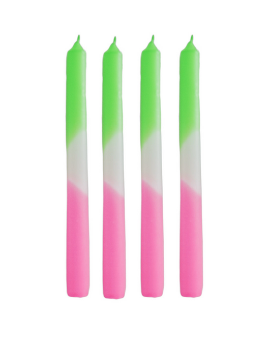 Housevitamin Dip Dye-ljus - 4-pack Grön/Vit/Rosa