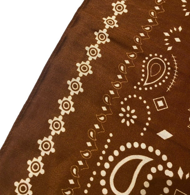 Western bandana/scarf - Brown Rust
