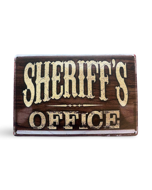 Metallskylt - Sheriff