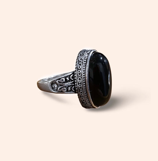 Ring - Black Oval