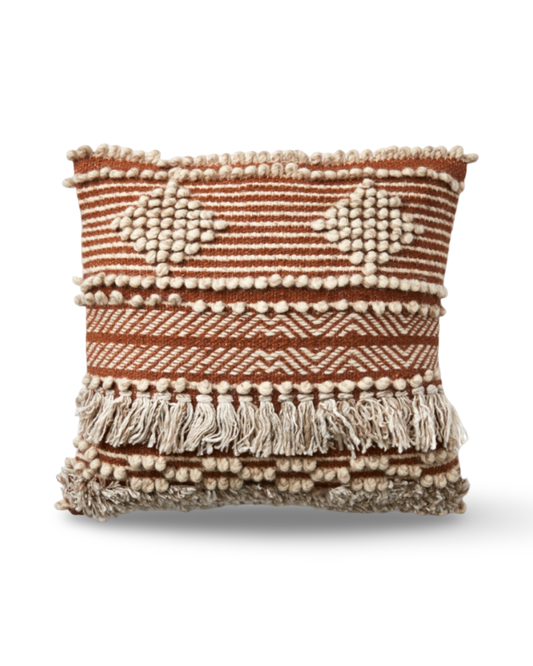 MINNA Kuddfodral - Rost/beige