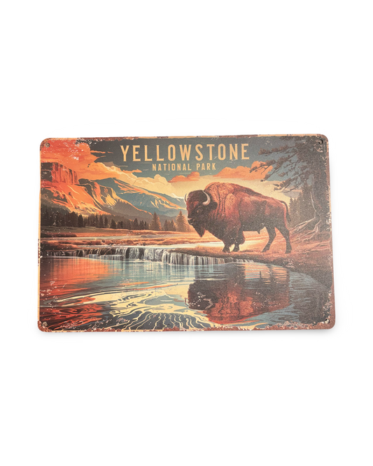Metallskylt - Yellowstone