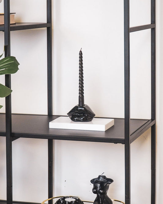 Ljusstake - Lip - Keramik - Svart