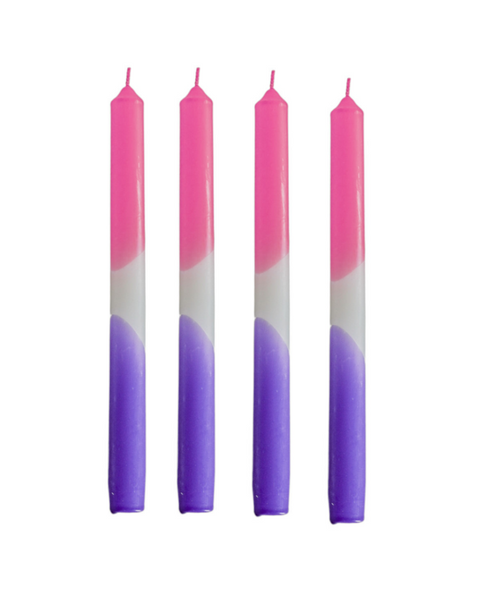 Housevitamin Dip Dye-ljus - 4-pack Rosa/Vit/Lila